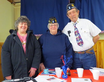 CCALA Centennial with pres.Joy Lawrence with PJ Cobb & Commander Bill Olsen 3-12-19.