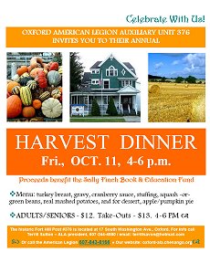 2024 Harvest dinner poster