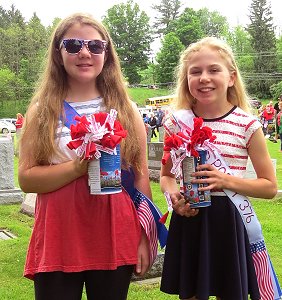 2018 Poppy Princesses - Jillian and Jocelyn Finch.