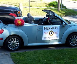 Haley Witchella's decorated "Poppy Mobile"