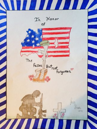 Jocelyn Finch's 2021 HS, winning poppy poster.
