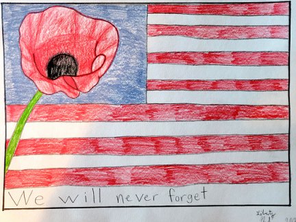 Liberty Moshier's 2021 HS, winning poppy poster.